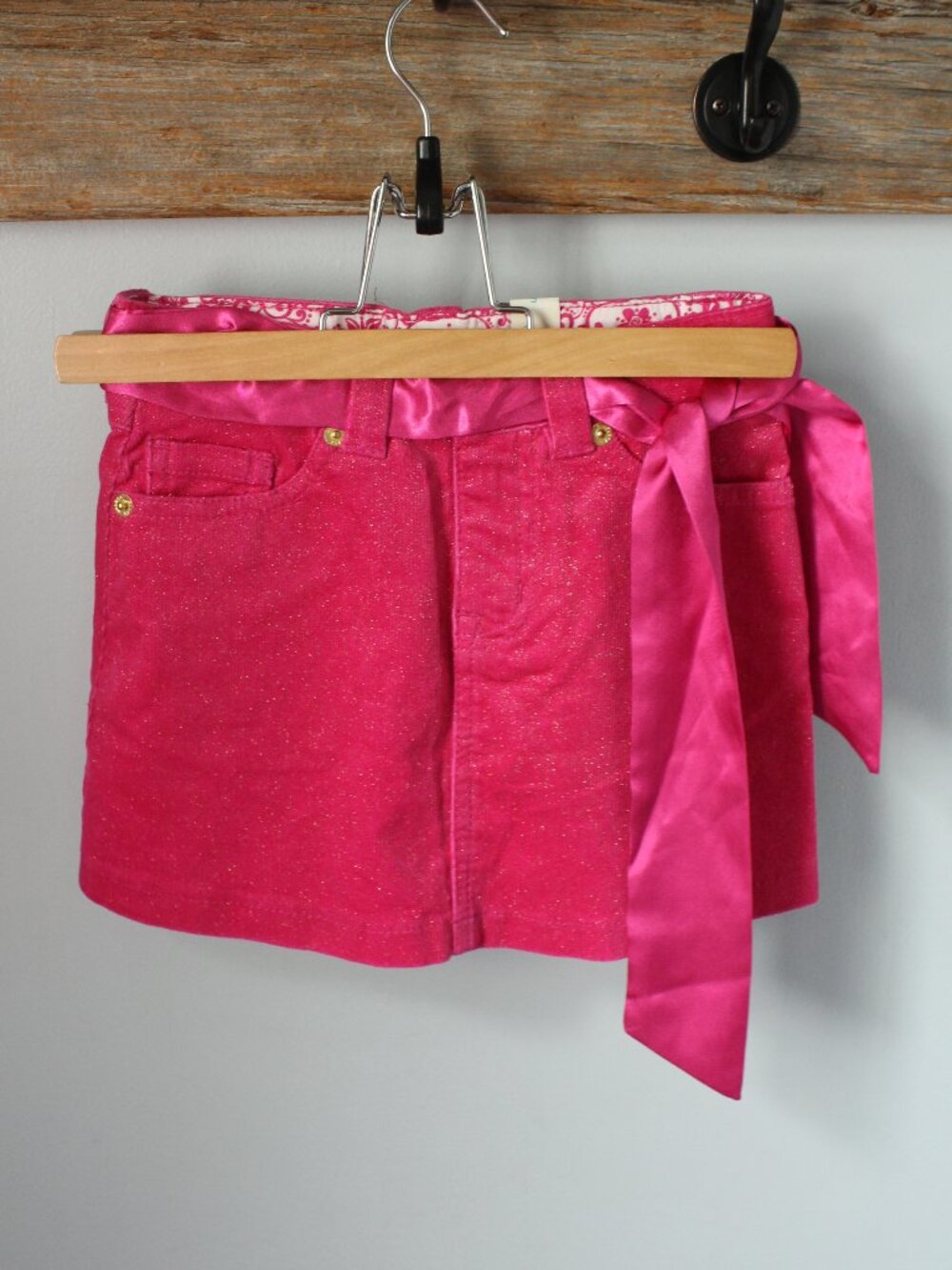 TCP Size 5 Corded Pink Gold Glitter Skirt